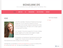 Tablet Screenshot of michaelannedye.com